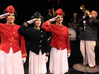 performers from In the Mood, the 1940s Big Band Revue