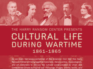 Harry ransom Center symposium Cultural Life During Wartime