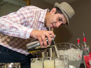 14 Luis Villegas at the Crafted mixology contest at Mr. Peeples July 2014