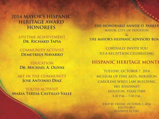 2014 Mayor's Hispanic Heritage Awards