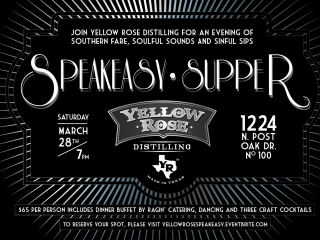 Yellow Rose Distilling Speakeasy Supper