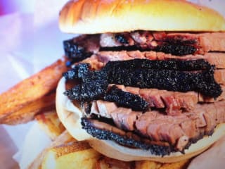 Meat U Anywhere brisket sandwich
