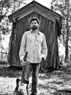 musician Tab Benoit black and white