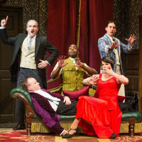 Broadway cast of The Play That Goes Wrong