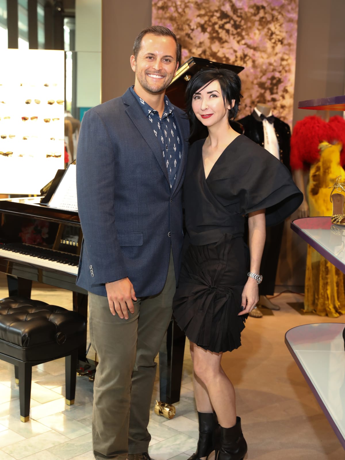 Paul Hopper, Carrie Brandsberg-Dahl at Houston Grand Opera party at The Webster