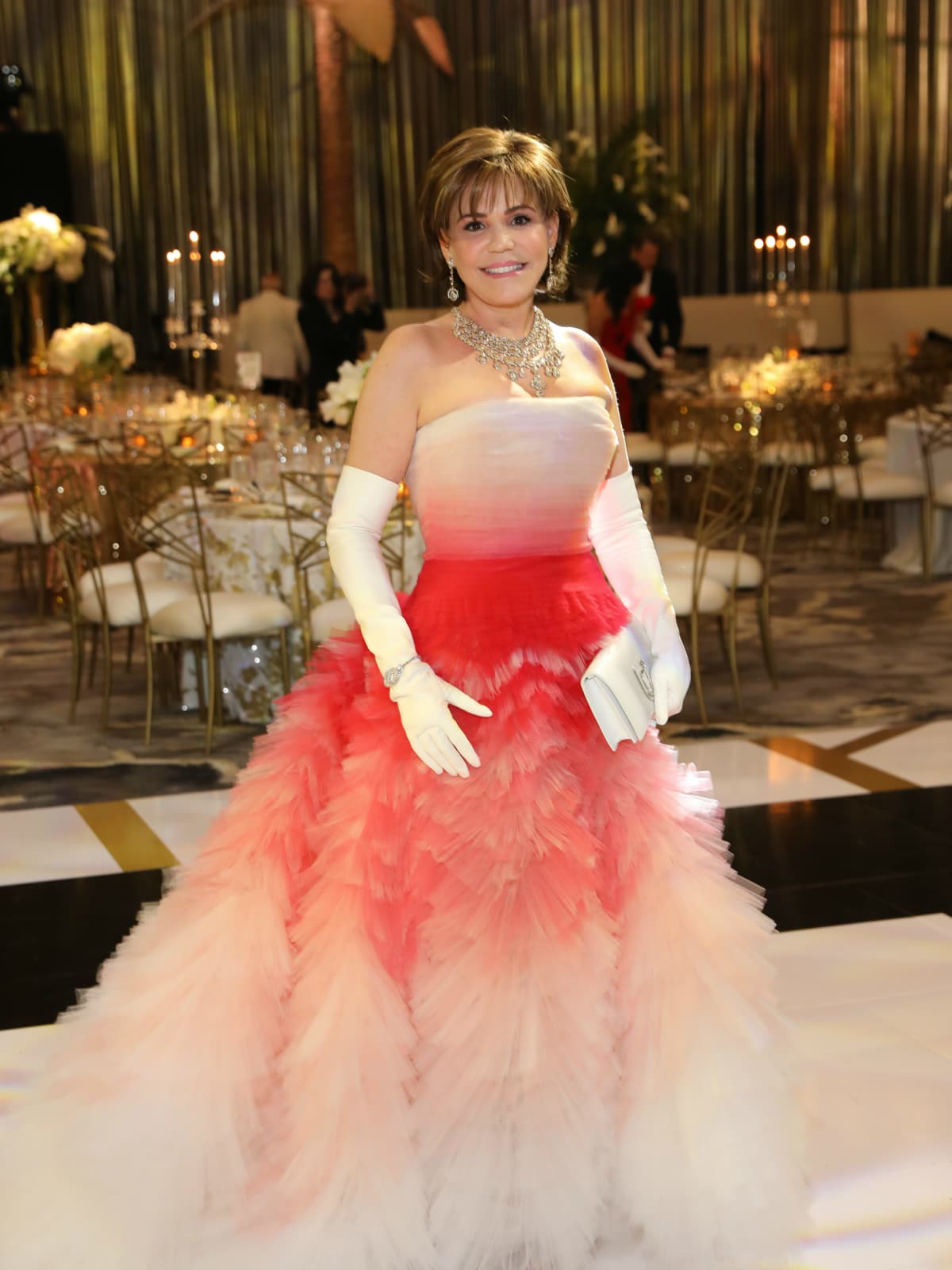 Opera Ball gowns Hallie Vanderhinder in Oscar de la Renta