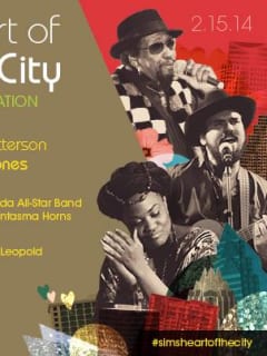 flyer for the SIMS Foundation Heart of the City benefit concert