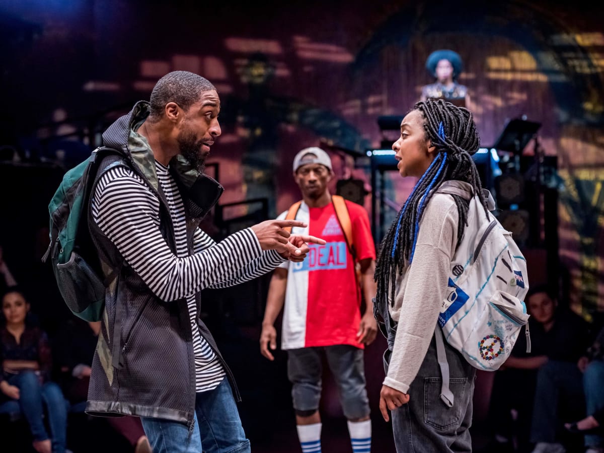 Alley Theatre's Syncing Ink, Nuri Hazzard, Elisha Lawson and Kara Young