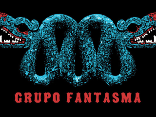 Grupo Fantasma logo of double headed serpent Quetzalcoatl