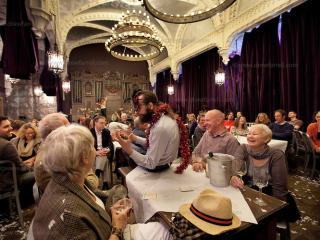 members of National Theatre of Scotland performing The Strange Undoing of Prudencia Hart