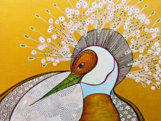 Jung Center art opening reception: Magic Birds by Tania Botelho
