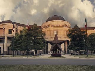 Bullock Texas State History Museum building front star