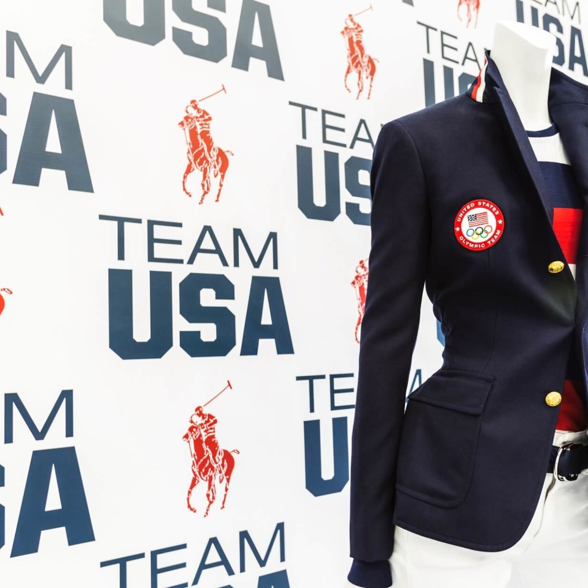 Ralph Lauren USA Olympic outfits at George R. Brown