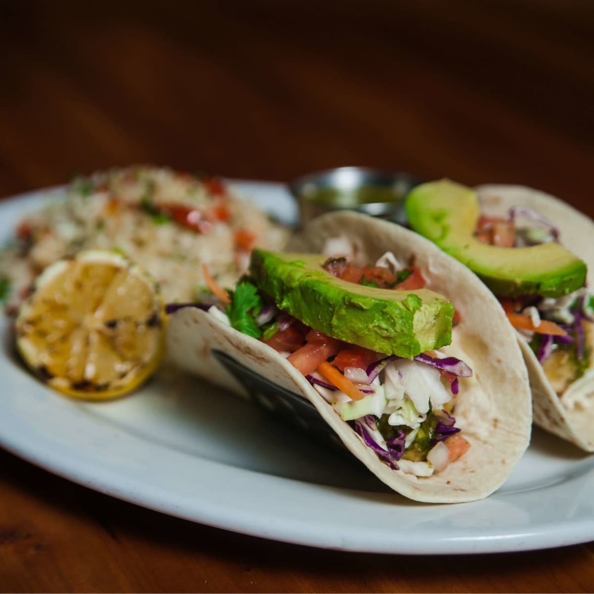 Mahi mahi tacos at Cover 3