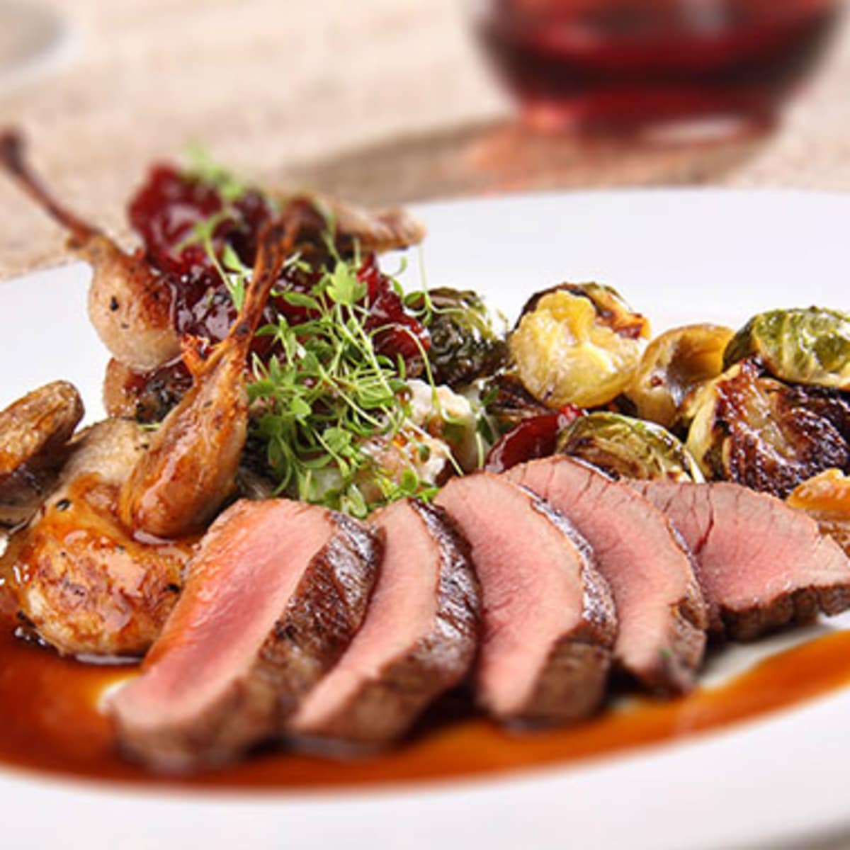 Biga on the Banks San Antonio Restaurant Riverwalk quail venison dish