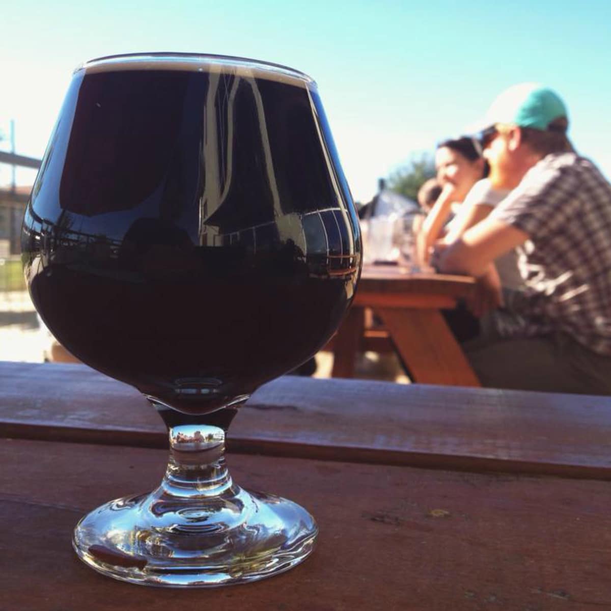 Black Star Co-op brewery pub Austin restaurant beer patio 2015