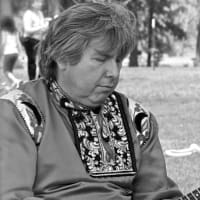 Sergey Vashchenko playing balalaika