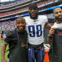 Gigi's Cupcakes Bee Cave owners Bryan Hynson, Brian Orakpo, and Michael Griffin