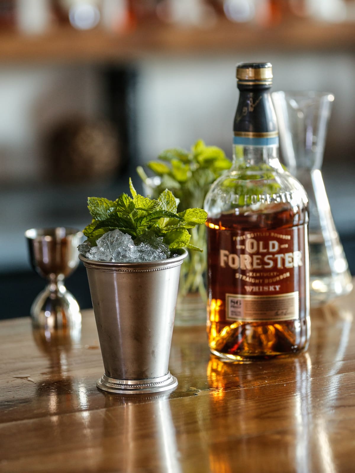 A mint julep made with this American bourbon comes steeped in history