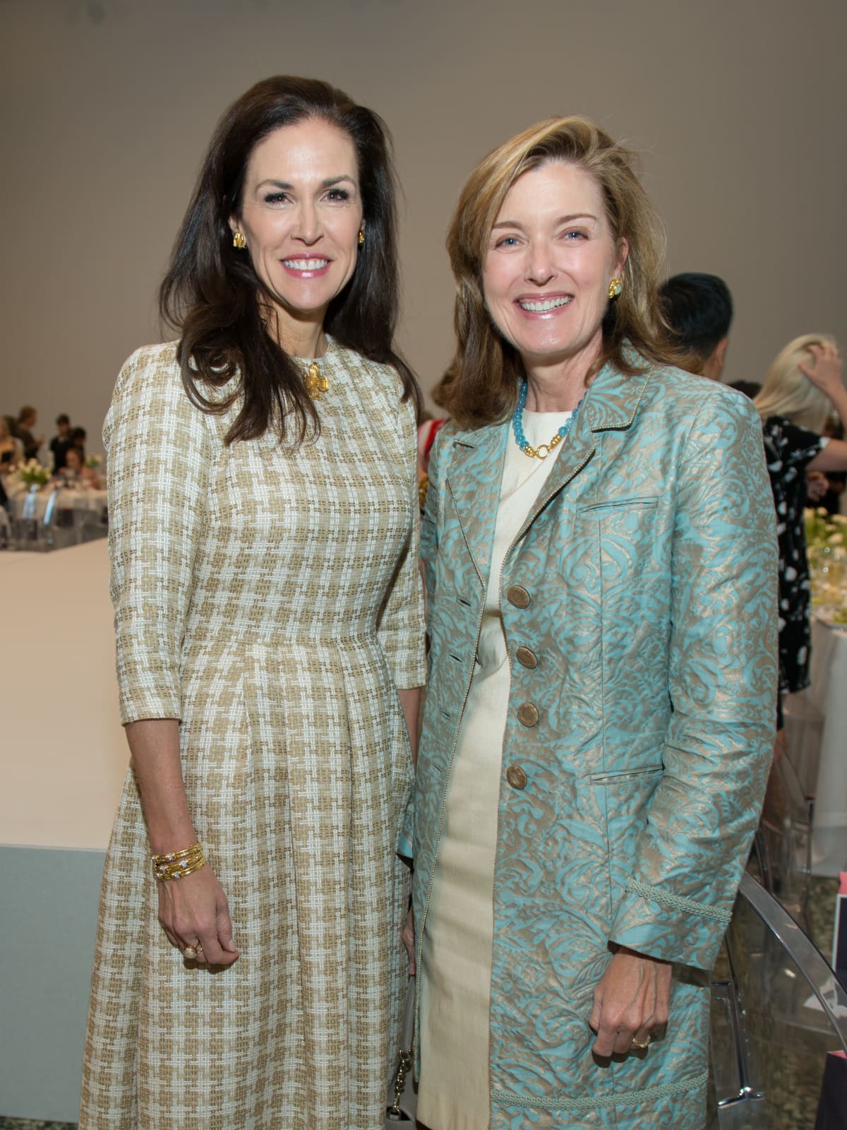 Kathleen Pressler, Carrie Pepi at Oscar de la Renta fashion show at MFAH