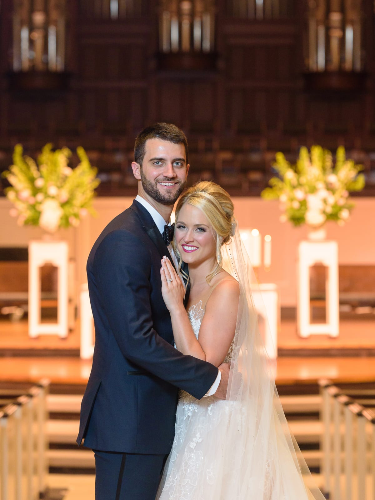 Neely wedding, couple