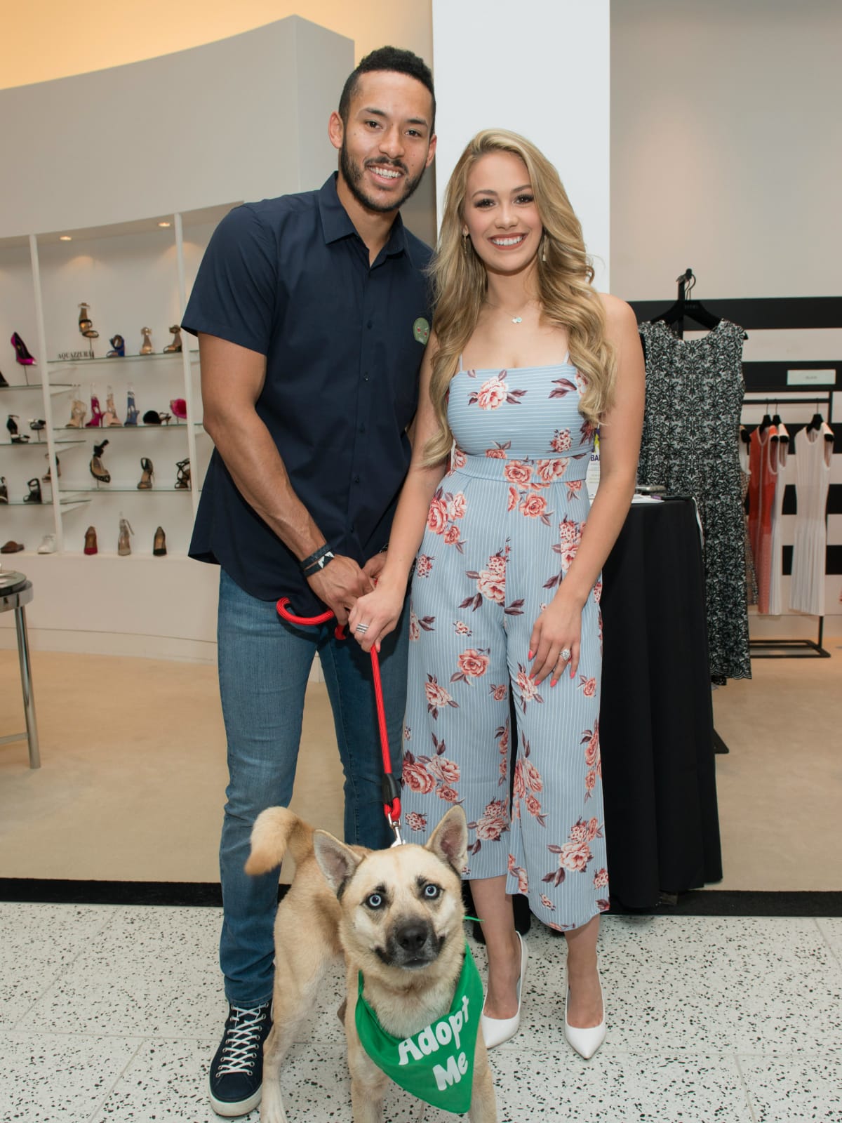 Team Up for Kids and K9s Astros Tootsies Carlos Correa and Daniella Rodriguez