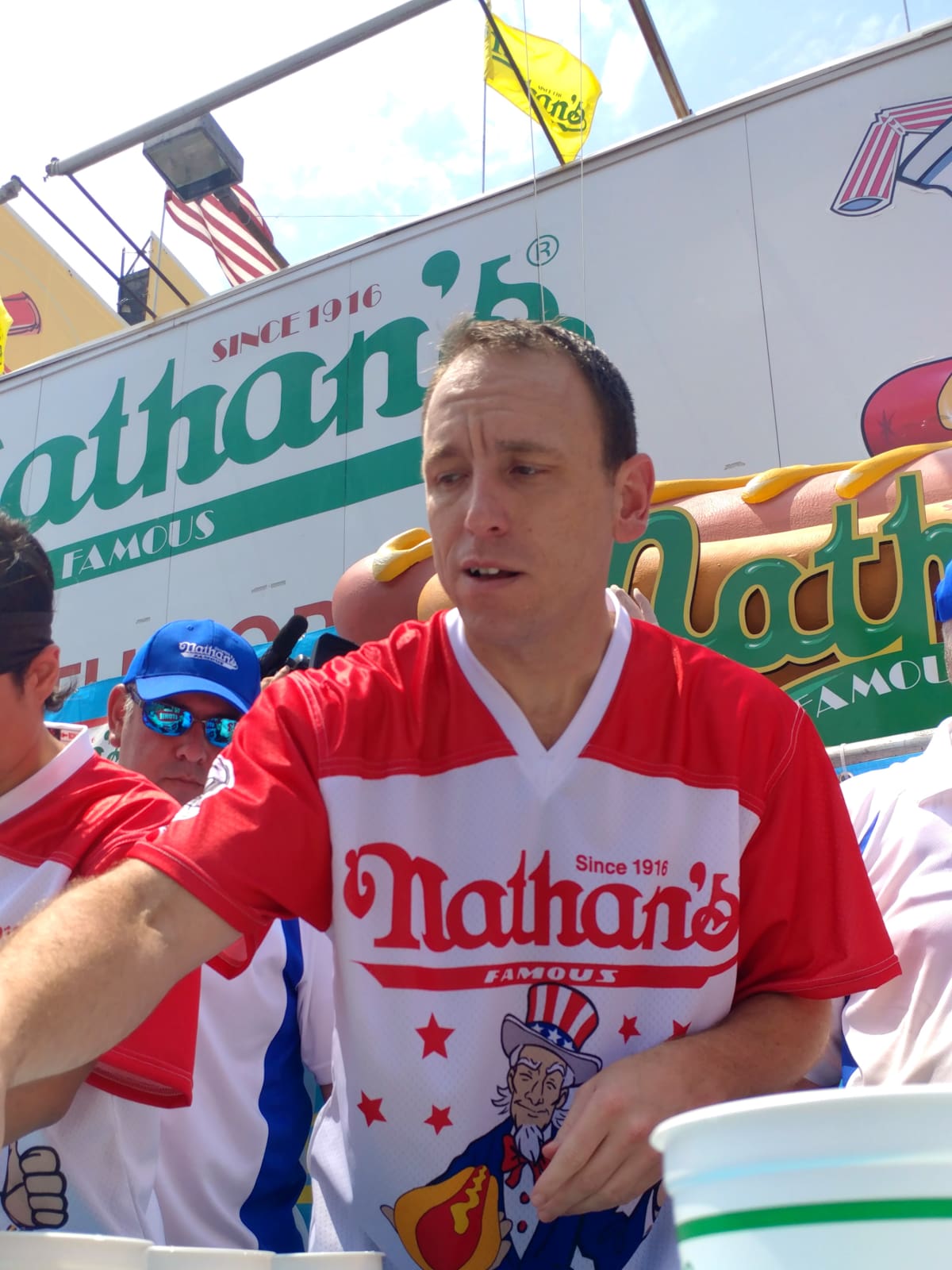 Joey Chestnut 2018 hot dog eating contest