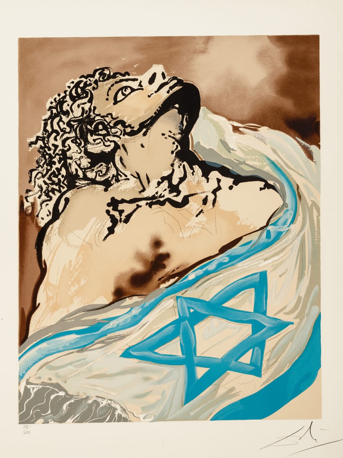 Salvador Dali, Aliyah, plate 1, from Aliyah, 1968