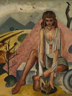 Woman and Nautilus, 1942 by Carl Benton Compton