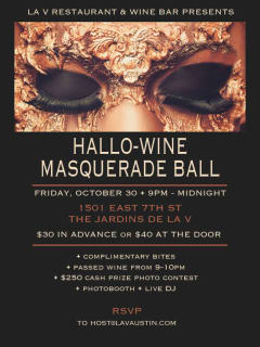 laV presents Hallo-Wine Masquerade Ball