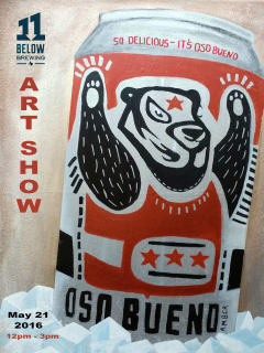11 Below Brewery presents Oso Bueno Art Show