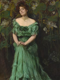 Lady in Green, 1908 by Marie Cronin