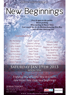 Art opening reception: New Beginnings