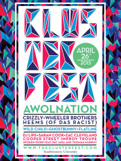 Poster for Clusterfest 2013 at Southwestern University