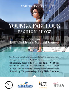 Young and Fabulous Fashion Show benefit on the Wet Deck at the W