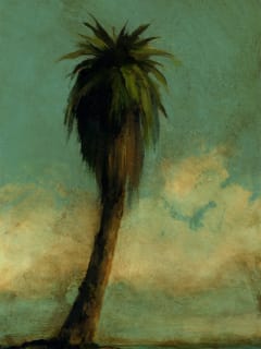 Mickey Mayfield painting of palm tree