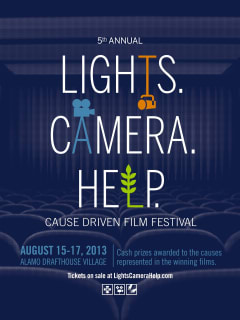 Lights. Camera. Help. Film Festival poster for 2013