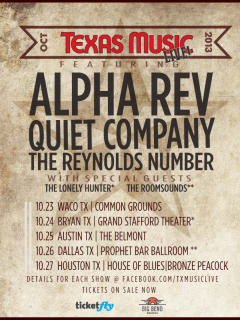 Texas Music Live tour poster 2013