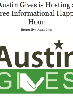 Austin Gives hosting informational happy hour