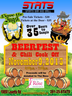 First Annual Beer Fest & Charity Chili Cook Off benefiting the Rose Foundation