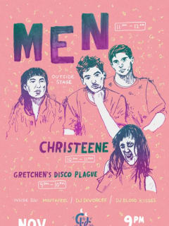 Poster for MEN at Cheer Up Charlie's