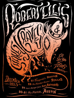 poster for Shakey Graves and Robert Ellis at The Parish