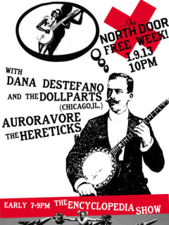 poster for Encyclopedia Show "Cheerleading" at the North Door