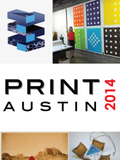 poster image for PrintAustin 2014 art extravaganza