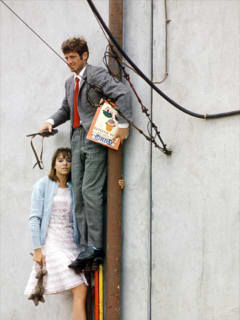 still from Jean-Luc Godard film Pierrot Le Fou