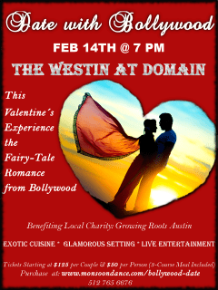 poster for Date with Bollywood dinner with Monsoon Dance