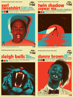poster for Red Bull Sound Select Four Day sin Austin at Belmont