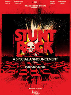poster for Stunt Rock Screening courtesy of FunFunFun Fest