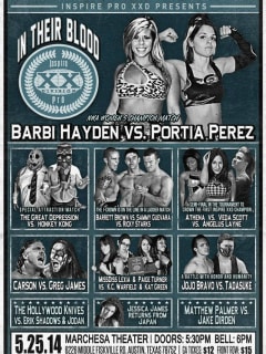 poster Inspire Pro wrestling In Their Blood show