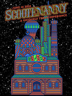 poster for 2014 scootenanny at scoot inn